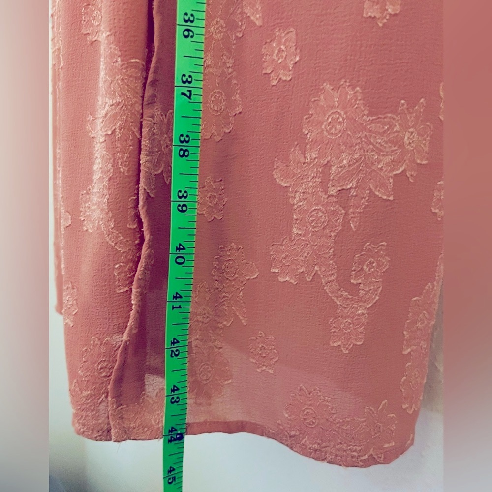 Time and Tru light pink women’s cover up one size fits all tie waist…no tags - Picture 4 of 4